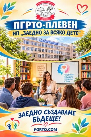 Заедно създаваме бъдеще! - ПГРТО - Плевен